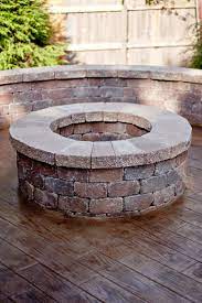 The Wood Is Actually Stamped Decorative Concrete Patio Patiolife Stamped Concrete Patio Outdoor Fire Pit Wood Stamped Concrete