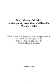 BodyMemoryIdentity: Contemporary Argentine and Brazilian Womens Film