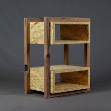 Occasional Furniture From Osb And Oak Old Wood Bedside Table Etsy Unique Wood Furniture Wood Bedside Table Osb Furniture