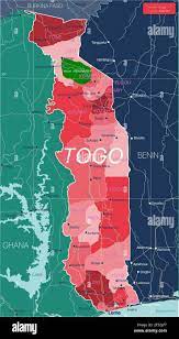 Togo Carte Detaillee Modifiable Avec Regions Villes Routes Et Chemins De Fer Sites Geographiques Fichier Vectoriel Eps 10 Image Vectorielle Stock Alamy