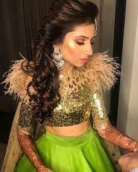 Gown hairstyles need special attention. Wedding Hairstyle Ideas For Mehndi Sangeet Wedding Reception Bridal Look Wedding Blog