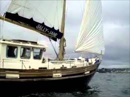 Motor sailer fisher 37 yacht sailing at plymouth, uk. Fisher 37 Yacht Wmv Youtube