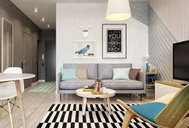 Selain itu ruang tamu juga merupakan tempat menerima tamu sehingga diperlukan desain yang membuat tamu merasa nyaman dan adem. Einfache Kleine Wohnung Design Motiv Tapete Fur Ruang Tamu Sempit 800x544 Wallpapertip