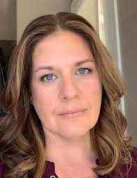 This is me with my new makeup. Whitney Taylor, you had suggested nude lip  and cheek color for me, but I went with ballerina instead. I'm thinking  that you were right and