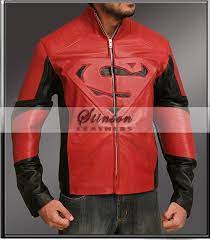 Superman Smallville Clark Kent Black And Red Leather Jacket Stinson Leathers Mens Leather Jacket Biker Best Leather Jackets Celebrities Leather Jacket