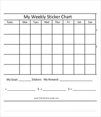 Sticker Chart Template 4 Free Pdf Documents Download