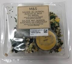 Marre de la routine à la maison? Salade Au Quinoa Avocat Et Noix Du Bresil Marks Spencer