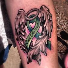 Breast cancer pink ribbon tattoo designs. 172 Stunning Cancer Ribbon Tattoos Creativefan