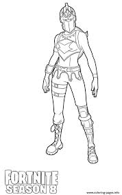 Dark red knight is a legendary skin that is part of the dark reflections pack! Red Knight Skin From Fortnite Season 8 Coloring Pages Printable