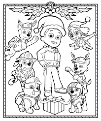 There are 12 pages of coloring fun. Paw Patrol Christmas Coloring Novocom Top