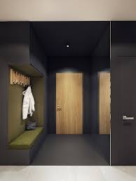 Couleur Vert Olive Entree Amenager Idee Porte Bois Contemporary Apartment House Design Modern Interior Design