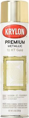 Check out our gold metal paint selection for the very best in unique or custom, handmade pieces from our shops. Krylon K01000a07 Premium Metallic Spray Paint Resembles Actual Plating 18k Gold 8 Oz Amazon Com