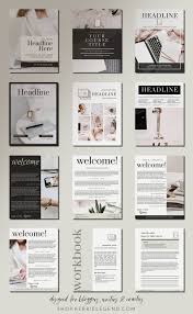 Lady Boss Canva Ebook Workbook Course Creator Canva Template Etsy In 2020 Ebook Template Design Book Design Layout Book Design Templates