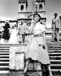 Audrey Hepburn eating ice cream in Roman Holiday - Photographic print for  sale