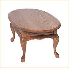 It has a shaped burr walnut top with a carved top edge. Queen Anne Oval Coffee Table W Drawer Amish Furniture Connections Amish Furniture Connections