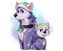 Everest By Milkymatsu02 On Deviantart Paw Patrol Characters Dog Drawing Furry Art