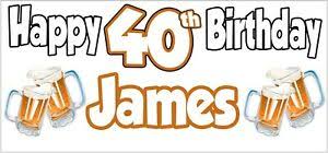 Find the best 40th birthday gift you've ever given someone in our vast collection of unique and creative gifts for the middle aged but still young at heart adults. Beer 40th Birthday Banner X 2 Party Decorations Mens Husband Dad Grandad Son Ebay