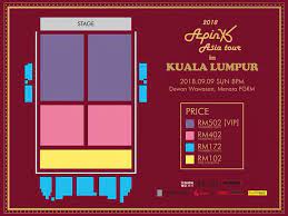 This is because the stars have their respective dramas which will soon be aired on the astro wah lai toi channel (ch 311), and their. Malaysian Kpop Fans Ar Twitter Apinkinmy 2018 Apink Asia Tour In Kuala Lumpur Dewan Wawasan Menara Pgrm 9th Sept 2018 Sun 8pm Rm502 Vip Rm402 Rm172 Rm102 Ticketing