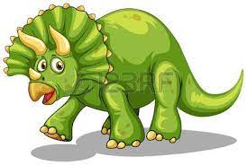 Maybe you would like to learn more about one of these? Green Dinosaur With Horns Illustration Vector Illustration Dinosaur Clip Art