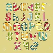 In this instructable we will learn how to calculate the z score and use the z table to find the value for the same. Multicolored Striped Alphabet Design In Fun Doodle Style Letters A Z Vector Illustration Royalty Free Cliparts Vectors And Stock Illustration Image 17859999
