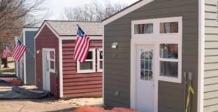 Non Profit Builds A Neighborhood Of Tiny Homes To House Homeless Veterans