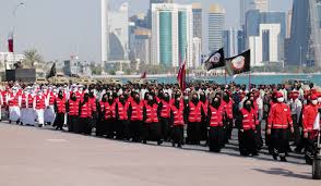 Held annually on 9 august, it is the main public celebration of national day. Hh The Amir Hh The Father Amir Attend National Day Parade