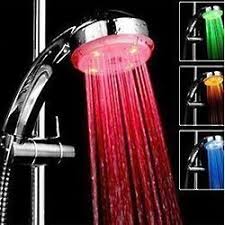 Color Changing Temperature Sensing Led Shower Head Led Shower Head Shower Heads Shower Lighting