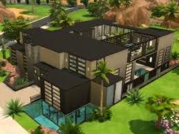 At cool modern house plans we offer a lot of information on the innovative ideas and modern construction methods behind all of our modern house plans. Mod The Sims Modern Oasis Springs Mansion Sims House Design Sims 4 Modern House Sims 4 House Design