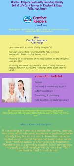 Comfort Keepers Continually Providing Quality End Of Life Care Services In Roseland Essex Fells New Jersey Home Health Care Health Care Services Life Care