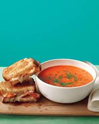 Tomato Soup With Bacon Grilled Cheese Recipe Soup And Sandwich Bacon Grilled Cheese Recipes Bacon Grilled Cheese