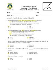 • semi permeable membrane (m) • area of higher water. Diffusion And Osmosis Worksheet Osmosis Diffusion