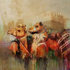 It helps you to learn more about the greatest. Camels And Desert 28 By Mahnoor Shah Camels Art Desert Painting African Paintings