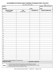 17 printable employee monthly attendance sheet template