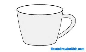 How To Draw A Cup For Kids Drawings Very Easy Drawing Drawing Lessons