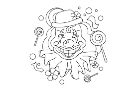 Check spelling or type a new query. Creepy Clown Coloring Page Svg Cut File By Creative Fabrica Crafts Creative Fabrica
