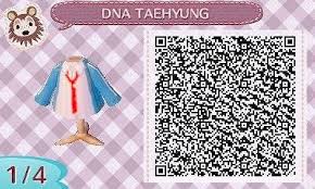 Bts V Dna Mv Animal Crossing Qr Codes Clothes Animal Crossing Qr Qr Codes Animal Crossing