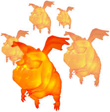 On the way to the town hall. Lava Hound Lava Pup Clash Of Clans Wiki Fandom