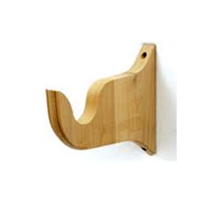 4 1 2 Unfinished Wood Curtain Rod Brackets Center Support Curtain Rod Brackets Wood Curtain Rods Curtain Rods