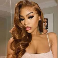 Lace front wig light 2024 brown