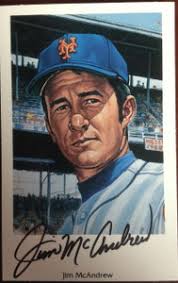 Al Weis Autographed 1994 Capitol Cards 69 Mets Postcard