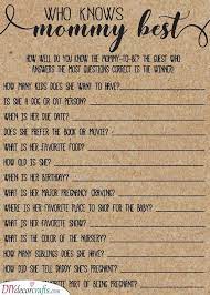 The questions can range from easy questions about yourself to risky questions about the spouse and memory questions. 25 Funniest Baby Shower Games Ever Games To Play At A Baby Shower Jpg Diy Deco Crafts Home Decor Diy Gift Diy Craft Ideas