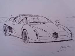 alfa romeo scighera italdesign dessin au marqueur par joan mane dessins coloriage disney de dinosaure