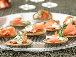 Blini With Smoked Salmon Recipe Food Network Recipes Smoked Salmon Recipes Food