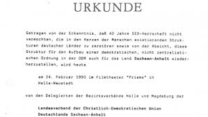 100 tage vor der bundestagswahl hat die union als letzte der großen parteien immer noch kein wahlprogramm. 30 Jahre Cdu Sachsen Anhalt Wer Wir Sind Und Woher Wir Kommen Cdu Sachsen Anhalt