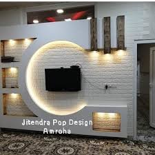 Browse modern living room decorating ideas and furniture layouts. Modern Pop Tv Wall Designs And Pop Design Photo Catalogue Jitendra Pop Design