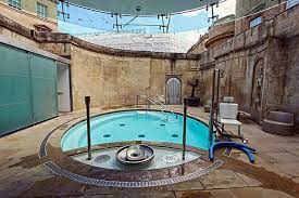 Photo Hot Spring Waters From Deep Below The Earth Are Piped Into Thermae Bath Spa In Bath England Hot Springs Travel Globe Bath Spa