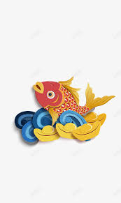 新年喜庆鲤鱼跳高清素材手绘新年立体鲤鱼in 2021 enamel pins accessories enamel