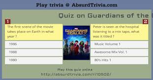 We've put together 15 questions … Trivia Quiz Quiz On Guardians Of The Galaxy