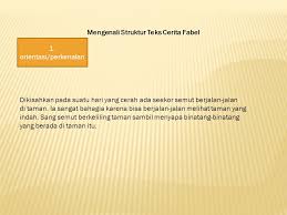 50%(2)50% found this document useful (2 ppt teks cerita fabel. Struktur Teks Fabel Semut Dan Belalang