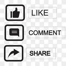 Like Comment Share And Subscribe Black Button Facebook Instagram Facebook Like Png And Vector With Transparent Background For Free Download Vector Free Vector Free Download Social Network Icons